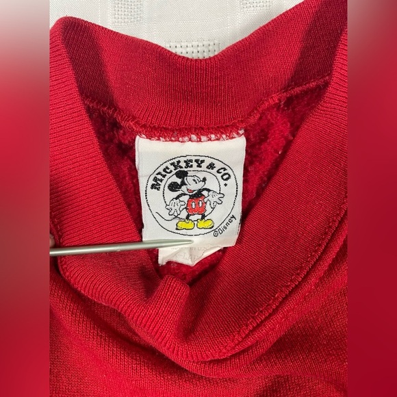 Vintage Disney Mickey & Co. Red Sweatshirt Women’s XL Made in USA - Picture 5 of 11